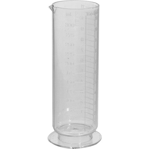 Paterson Plastic Graduated Cylinder 11 oz (300 ml) - Precise Liquid Measuring for Science Labs, Cooking & DIY Projects