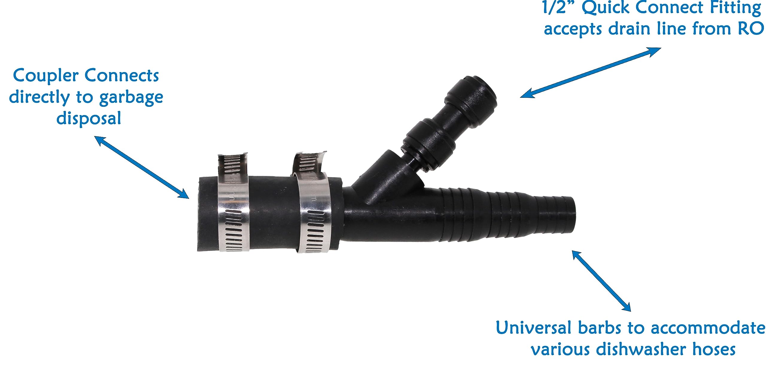 Neo-Pure Universal Garbage Disposal Drain Line Adapter (DLA) - 1/4