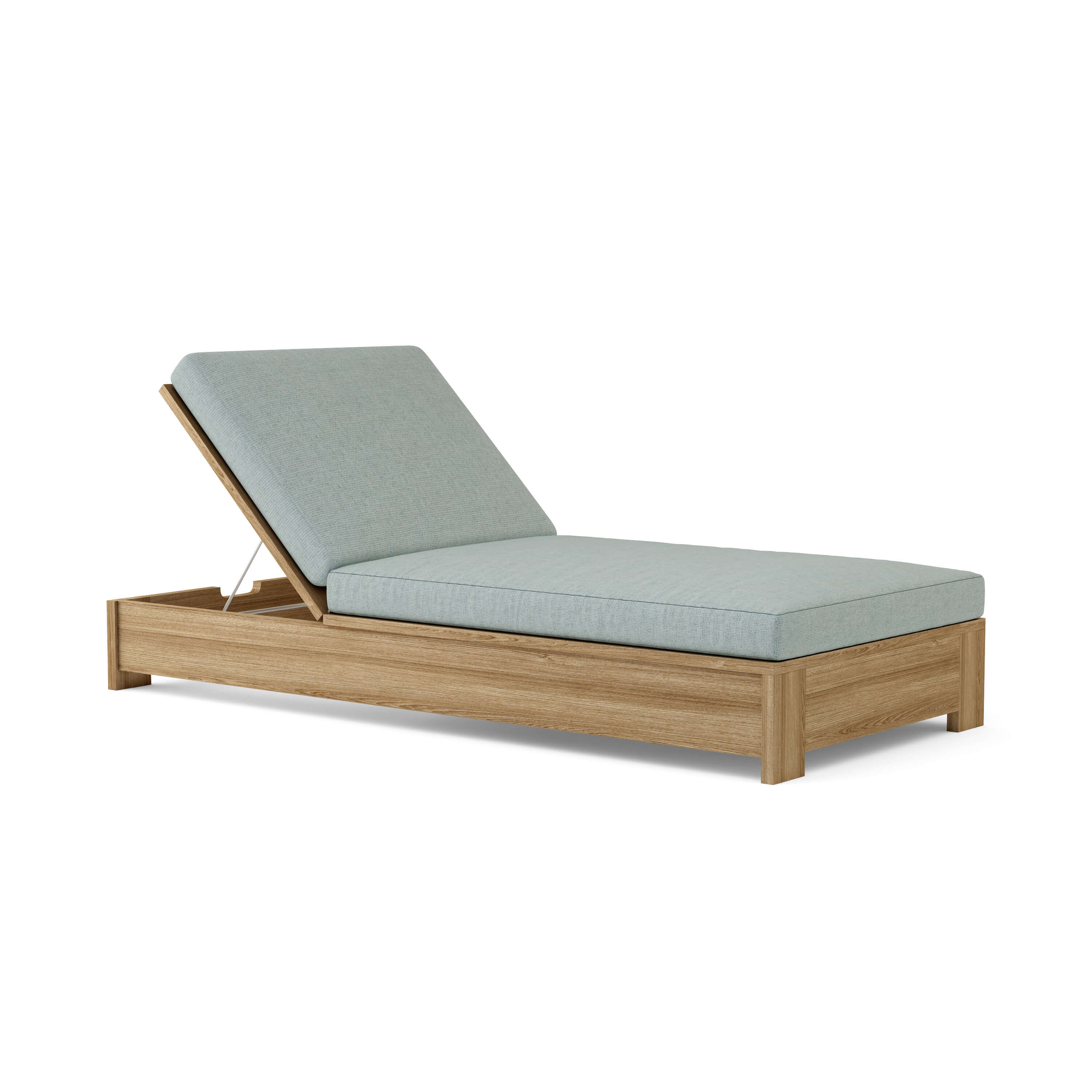 Premium Teak Wood Sun Lounger - Outdoor Patio Poolside Chaise Lounge for Backyard, Beach & Garden Relaxation | Weather-Resistant & Comfortable