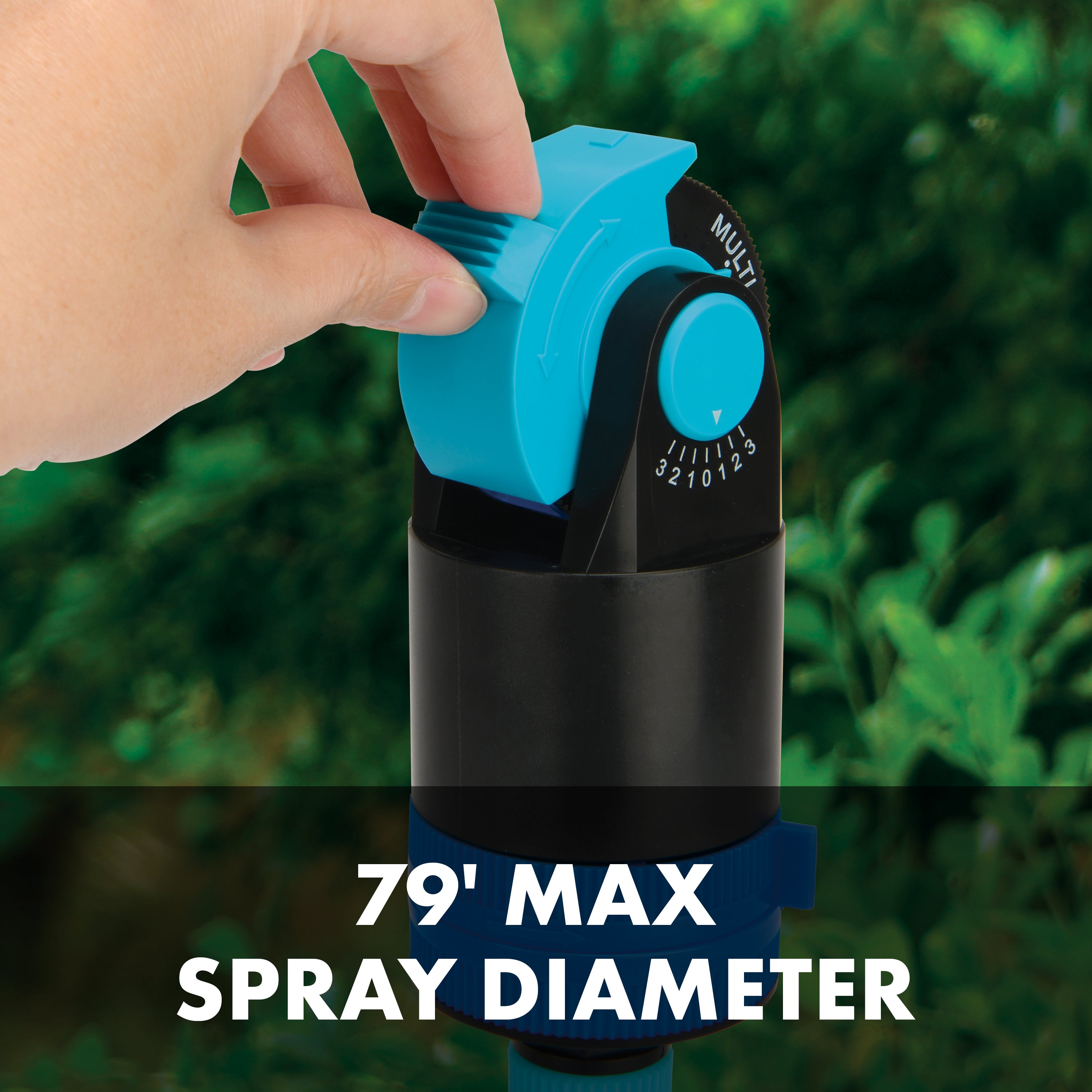 Aqua Joe AJ 6PSTB XL Heavy-Duty 360° Telescoping Sprinkler & Mister with Metal Tripod Base | 6 Adjustable Spray Patterns | 4900 Sq Ft Coverage | Perfect for Large Lawns, Gardens & Outdoor Cooling