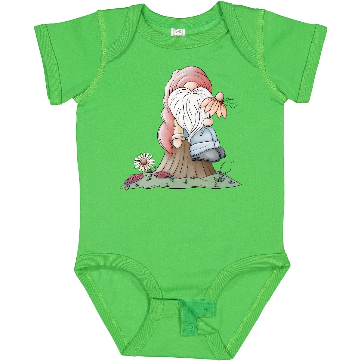 Adorable Spring Gnome Baby Bodysuit - Cute & Comfortable Infant Onesie for Boys & Girls - Perfect for Easter, Spring Photos & Family Gatherings