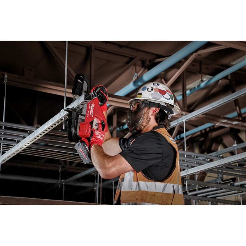 M18 FUEL 18V Brushless Cordless Compact Band Saw Kit with Dual Trigger - 2829S-22 - Ideal for Metal Cutting, Plumbing, and Electrical Work