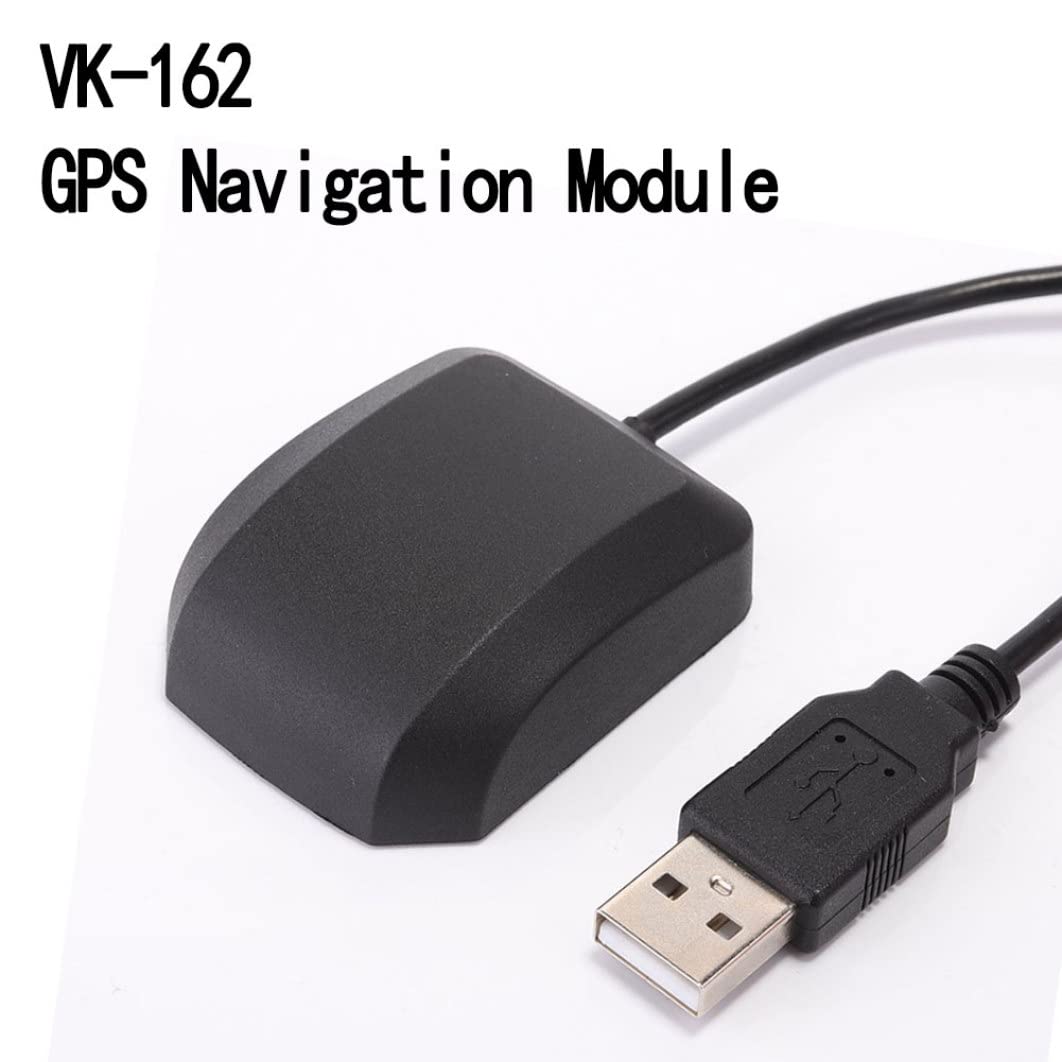 VK-162 10Hz High Sensitivity USB GPS Receiver Module with Antenna for Laptop, PC, Car, Marine & Security Systems - Perfect for Navigation, Fleet Tracking & Outdoor Adventures