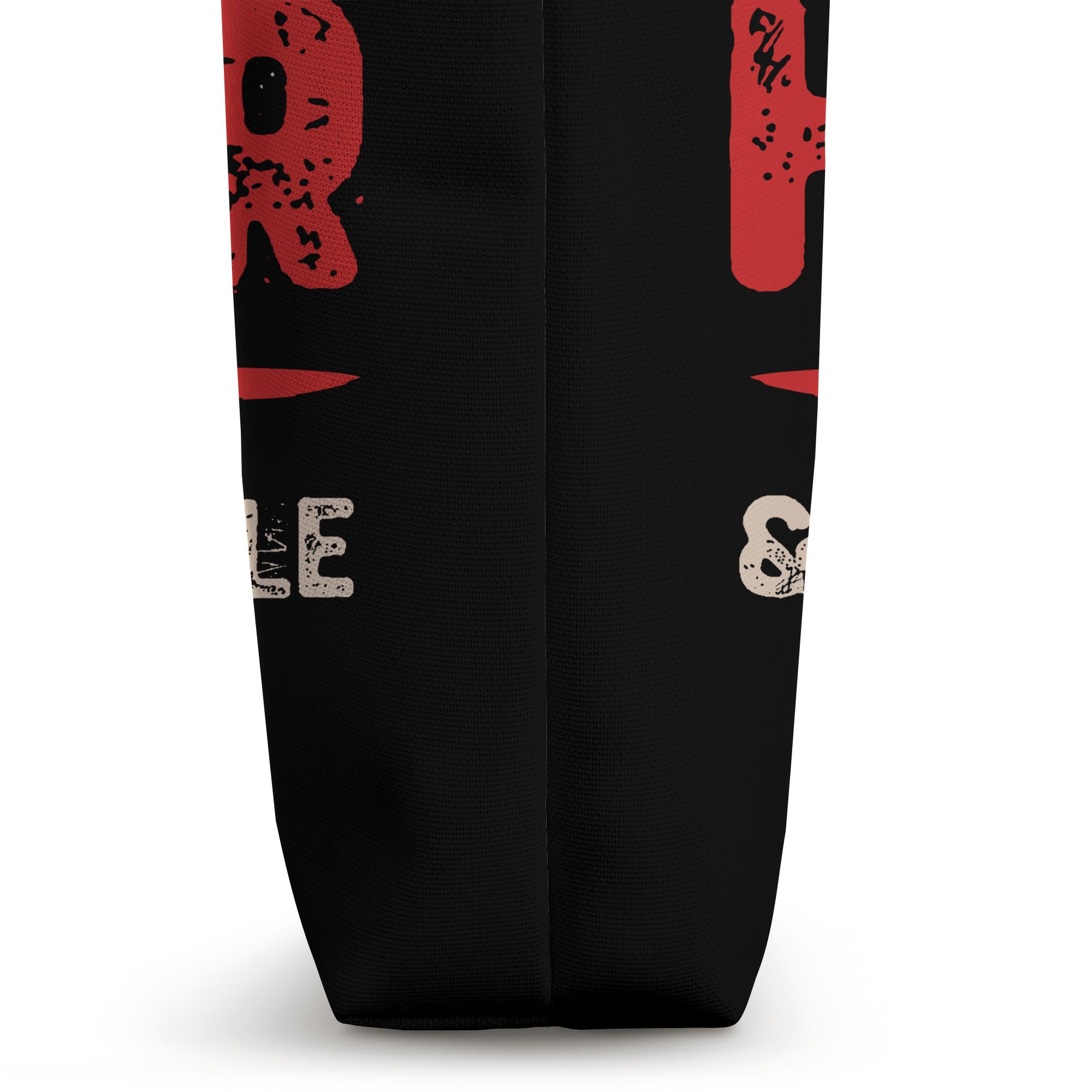 Horror Movie Tote Bag - Scary Film Themed Reusable Shopping Bag for Halloween, Comic Con & Horror Fans - Perfect for Groceries, Books & Everyday Use