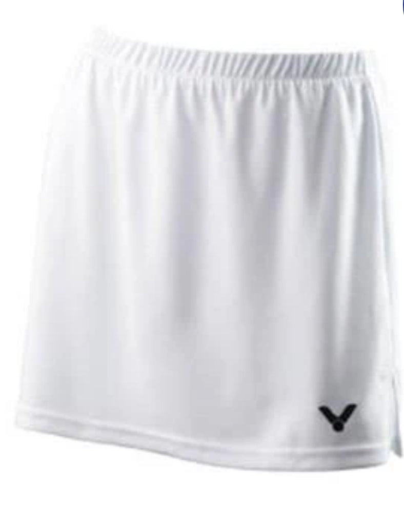 Victor K 3199A Women's Athletic Skort - White | Comfortable Tennis & Golf Skirt Shorts for Active Lifestyle