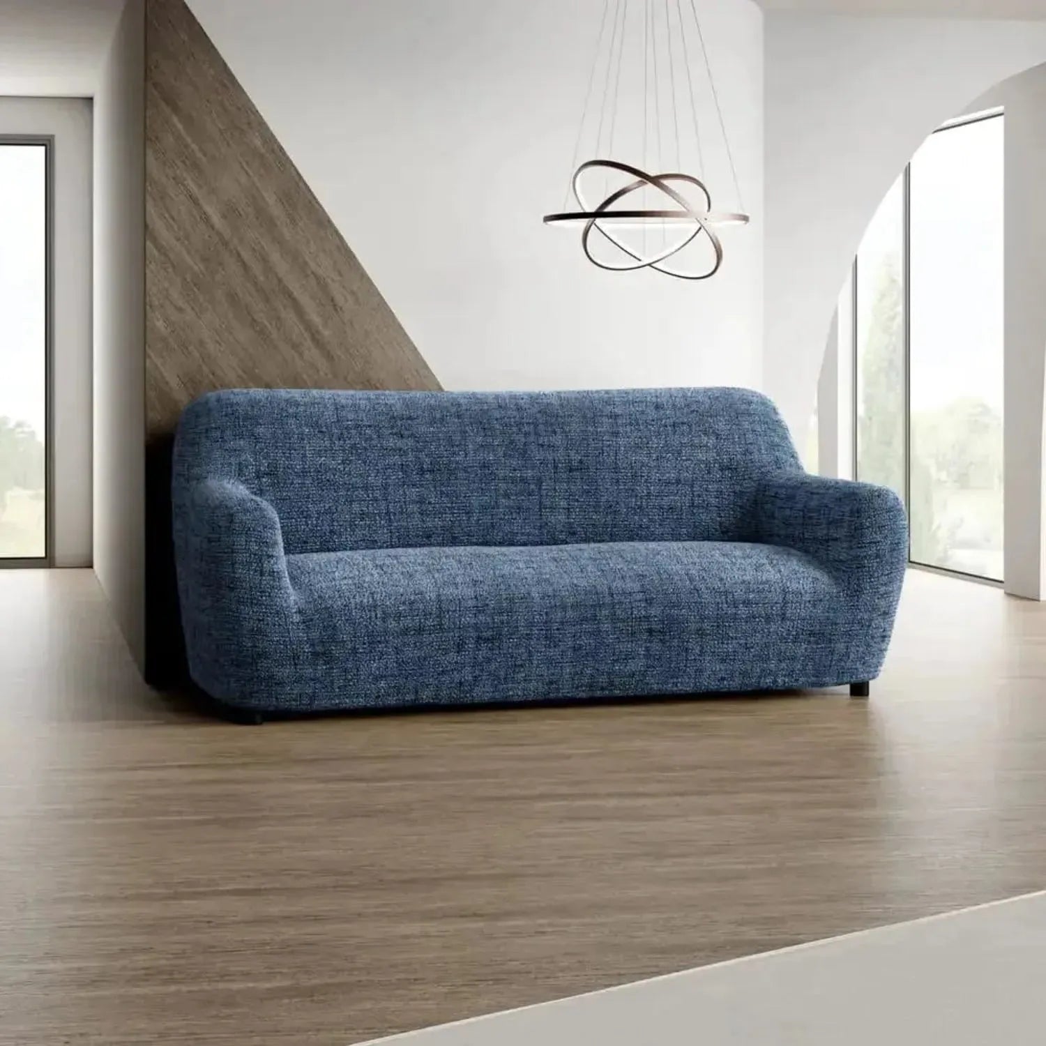 3 Seater Sofa Slipcover - Soft Microfiber Printed Fabric - Perfect for Living Room, Family Room & Home Decor