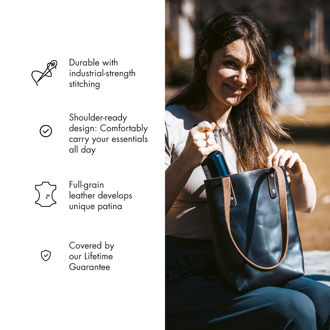 Premium Genuine Leather Tote Bag for Women - Stylish & Durable Everyday Carryall | Perfect for Work, Travel & Shopping