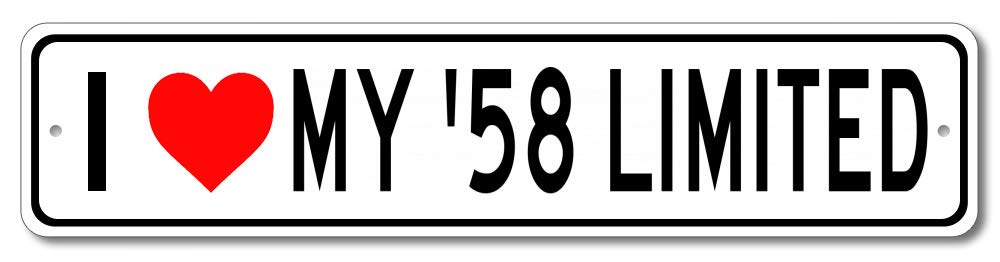 1958 Buick LIMITED Vintage Aluminum Sign - 4x18 Inches - Retro Garage Wall Decor, Man Cave Sign, Classic Car Lover Gift for Home, Office, or Workshop Decoration