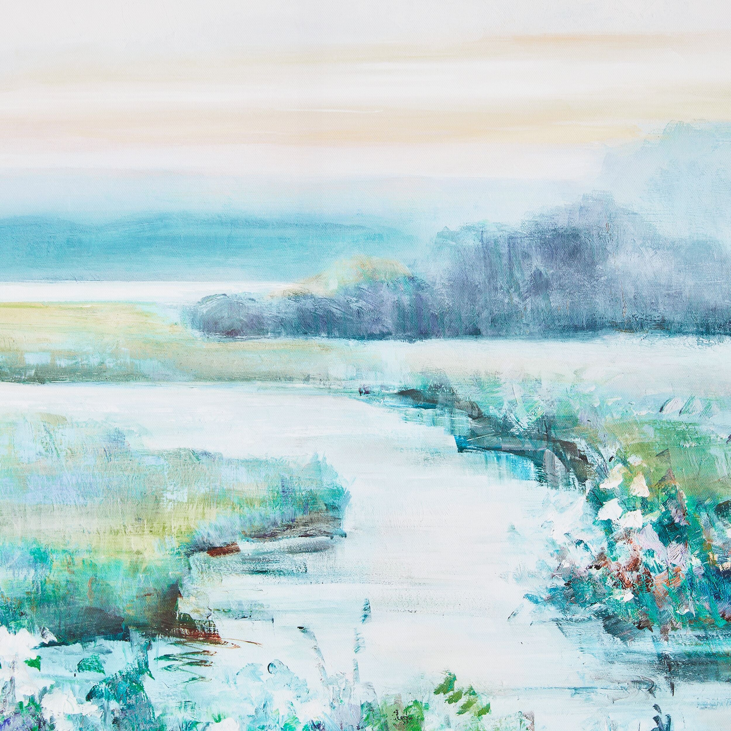 Arthouse Spring Fields Canvas Print - 75x60cm Wall Art for Living Room, Bedroom & Office Decor