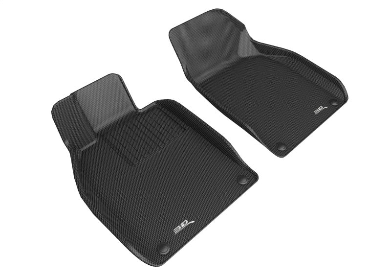 3D MAXpider KAGU Custom Fit All-Weather Floor Mats for Porsche Boxster Cayman 718 (2013-2023) - Black Car Floor Liners, Durable & Easy to Clean - Perfect for Daily Driving, Road Trips & Winter Protection