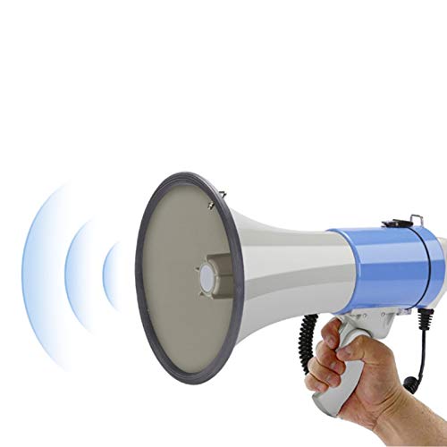 Brensty 50W High Power Portable Outdoor Speaker - Handheld Loudspeaker with Recordable Function & Tweeter for Camping, Beach Parties, and Outdoor Events