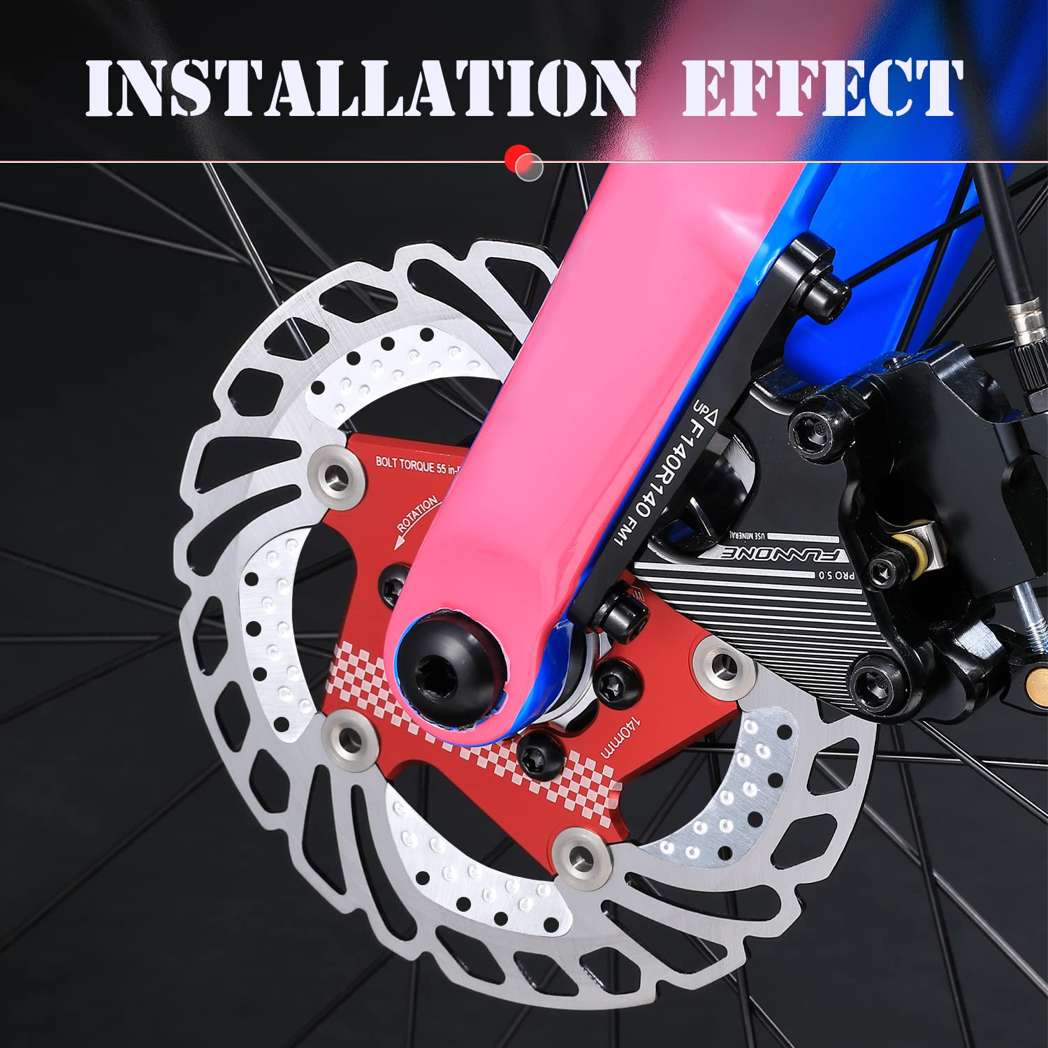KOOTU 6-Bolt Bike Disc Brake Rotor 160mm/180mm/203mm - Stainless Steel for Road & Mountain Bikes - Perfect for MTB, BMX & Cycling Adventures