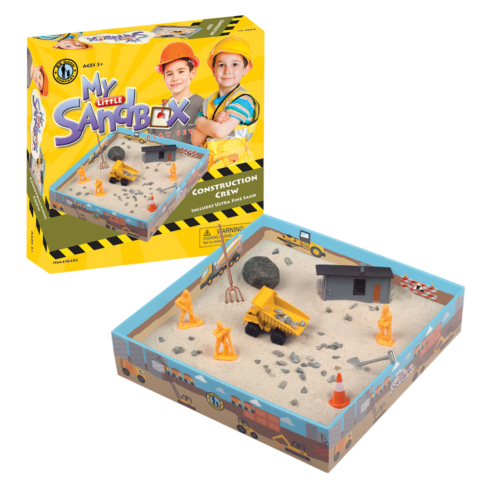 Be Good Company My Little Sandbox Construction Crew Play Set - Kids Construction Toy with Dump Truck & Tools - Perfect for Sandbox Play, Outdoor Activities & Pretend Play