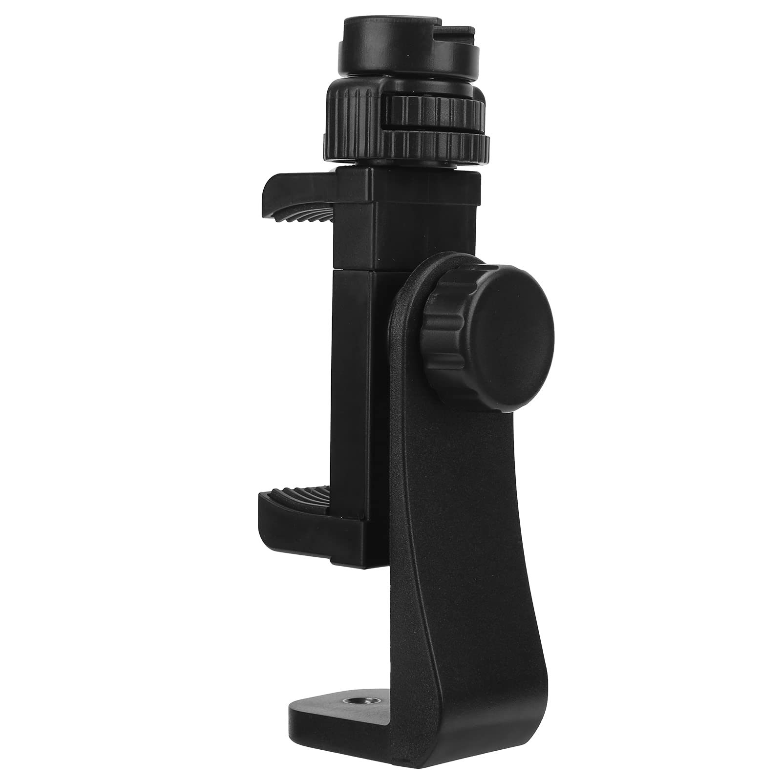 01 Phone Tripod Clip - 360° Rotatable Extendable Phone Mount with Hot Shoe, Portable Tripod Bracket for Smartphones (iPhone/Android) - Perfect for Vlogging, Live Streaming & Outdoor Photography