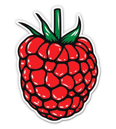 12 Inch Raspberry Vinyl Sticker - Waterproof Decal for Laptops, Cars, Tumblers & DIY Crafts - Durable Outdoor/Indoor Decorative Sticker