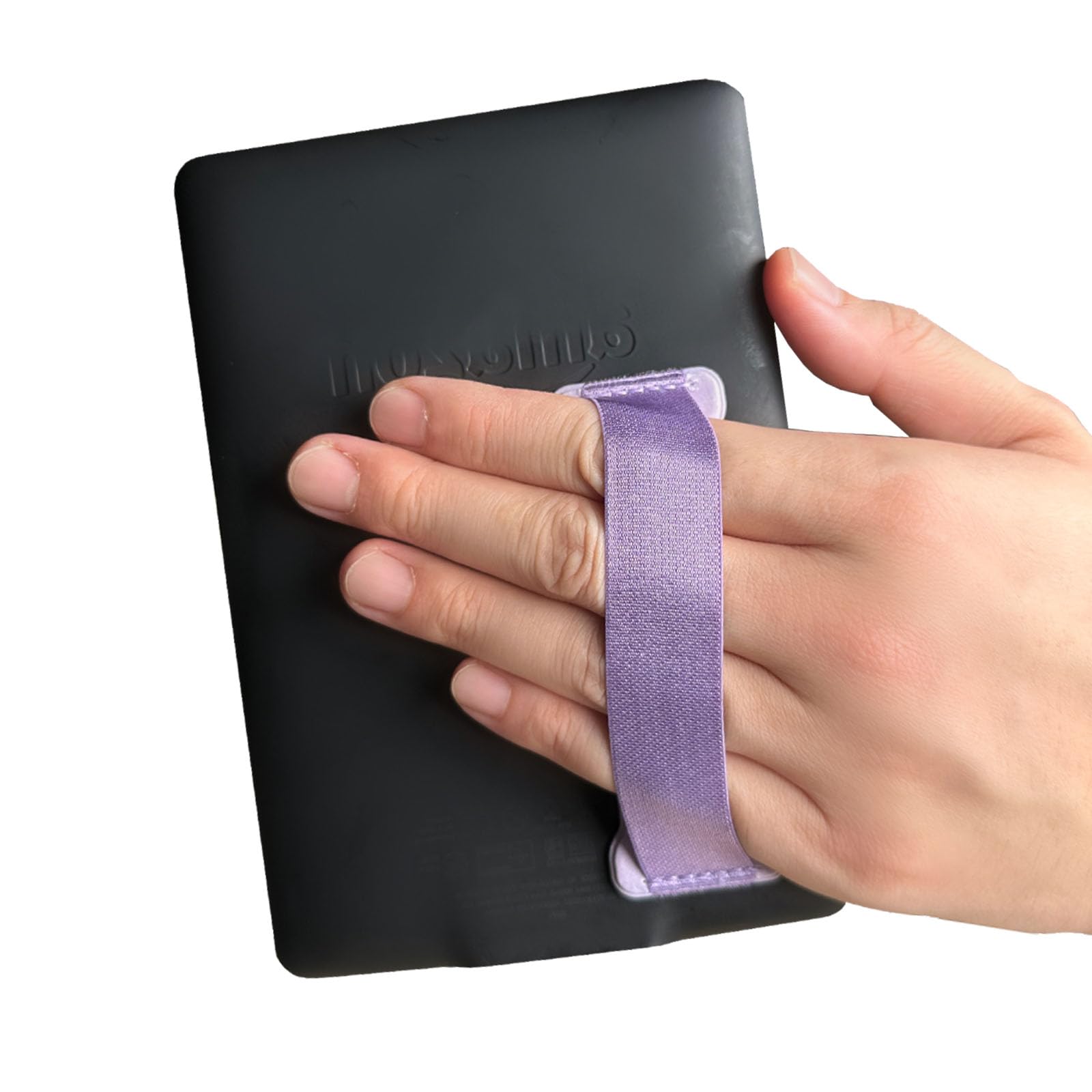 Universal Tablet Hand Holder Strap - Ergonomic Grip for iPad, Kindle & Mini Tablets (Purple) | Perfect for Reading, Gaming & Watching Videos Hands-Free