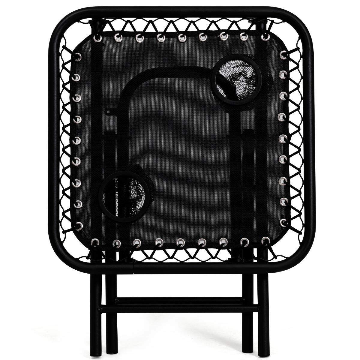 Premium Folding Zero Gravity Recliner Lounge Chair with Side Table - 3-Piece Patio Set for Camping, Beach, Backyard & Poolside Relaxation - Heavy Duty & Portable Outdoor Furniture in Black