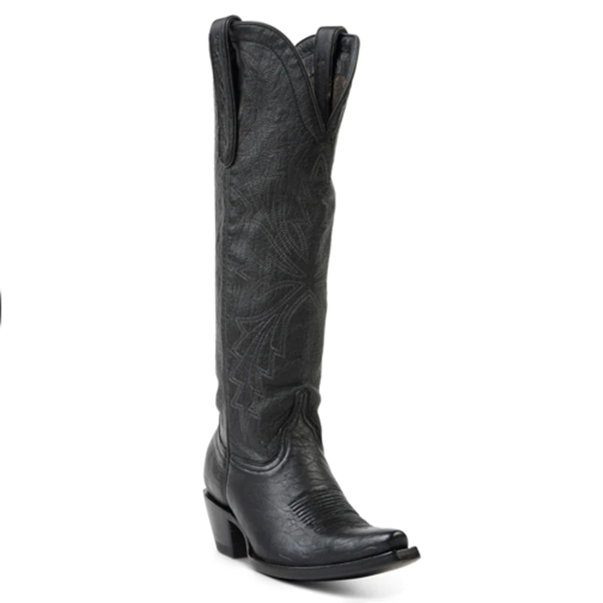 Allen Boots Cassidy Black Tall Soft Leather Pointed Toe Boots for Women - Stylish & Comfortable Knee High Boots for Fall, Winter & Casual Outfits