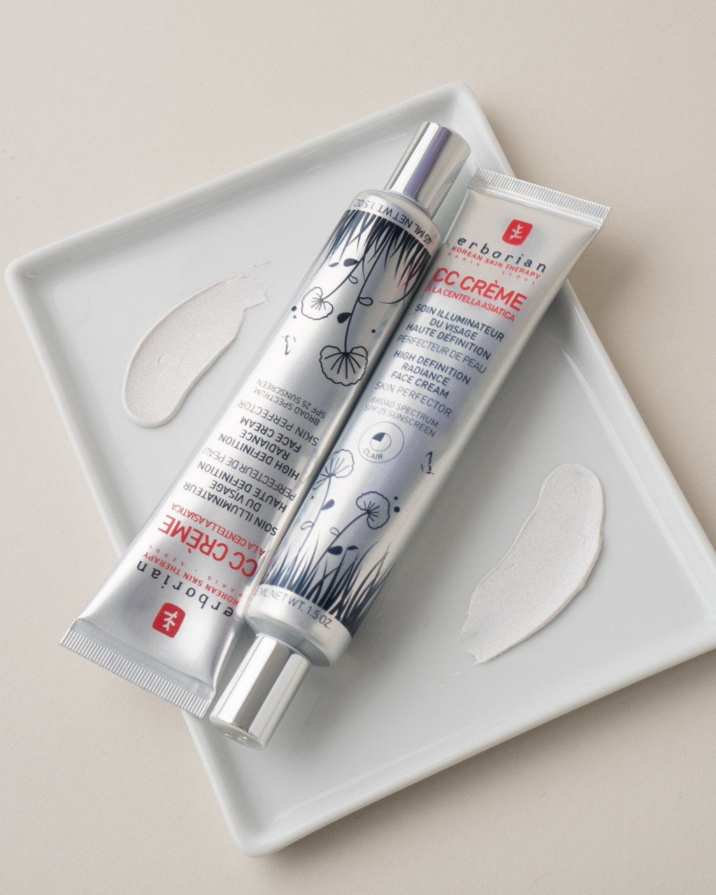 Erborian CC Cream - High Coverage Color Correcting Cream with SPF 25 | Brightens & Evens Skin Tone | Perfect for Daily Wear & Makeup Base | Ideal for Oily, Dry & Combination Skin Types