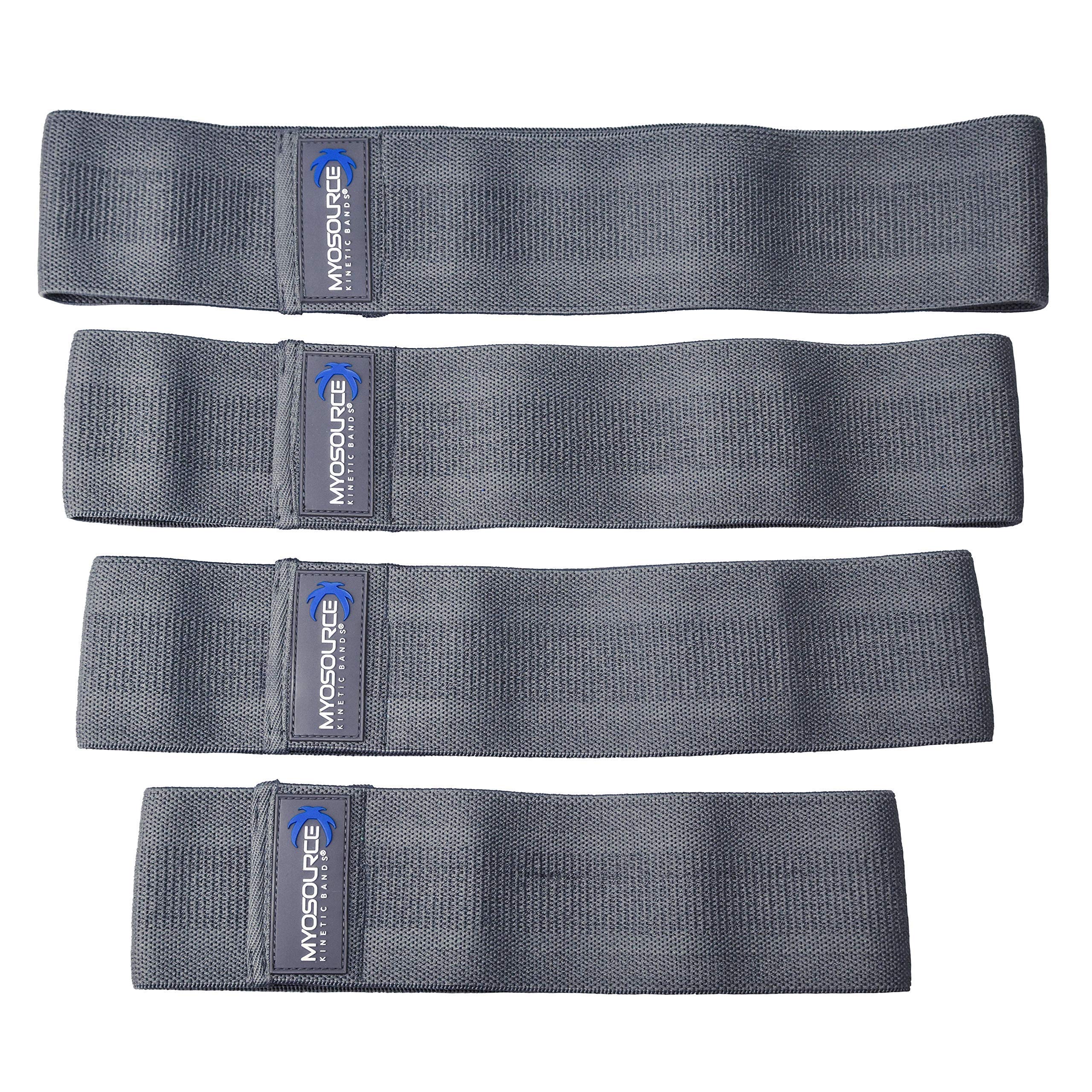 Vitality Flex Fitness Resistance Bands Set for Women - Long Fabric & Booty Bands for Glute & Hip Workouts - Non-Slip Heavy Duty Exercise Bands for Home Gym, Yoga, Pilates & Strength Training - Perfect for Leg Day, Butt Lifts & Full Body Toning