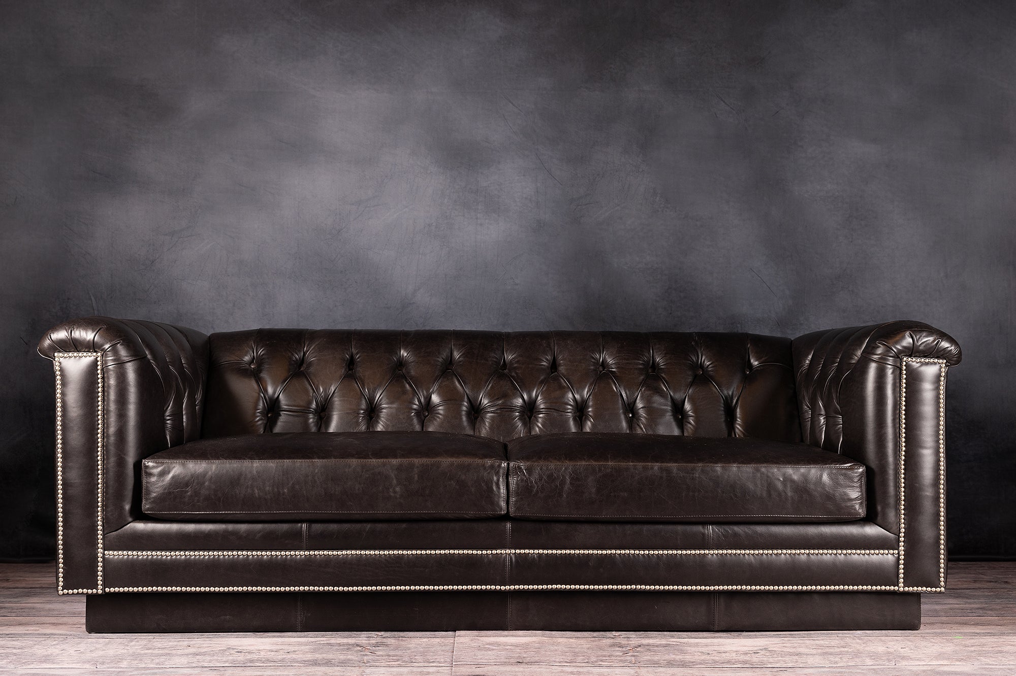 Luxury Da Vinci Leather Sofa - Genuine Top Grain Leather, Modern Design for Living Room, Home Theater & Office - Comfortable & Durable Furniture for Relaxing & Entertaining