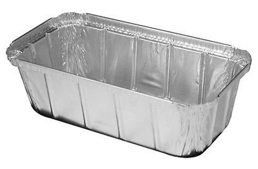 Handi-Foil 1.5 lb Disposable Aluminum Foil Loaf Pans with Clear Dome Lids - 100 Pack (100 Pans & 100 Lids) - Perfect for Baking Bread, Cakes & Meal Prep
