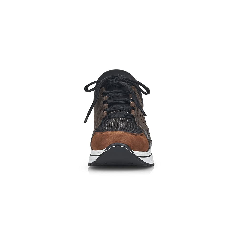 Rieker Women's N6983 Comfortable Lace-Up Shoes for Walking, Work & Casual Wear - Breathable & Supportive Women's Footwear for Everyday Use