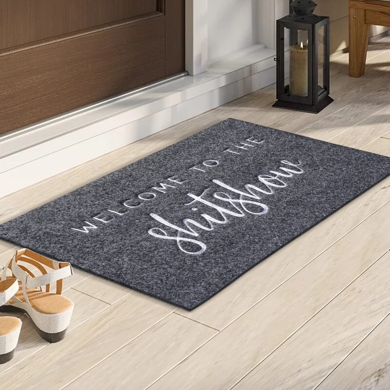 AAZZKANG Funny Doormat 36x24 Inches - Non-Slip Rubber Backing Welcome Mat for High Traffic Areas - Easy to Clean Front Door Entry Rug for Home, Office & Porch Use