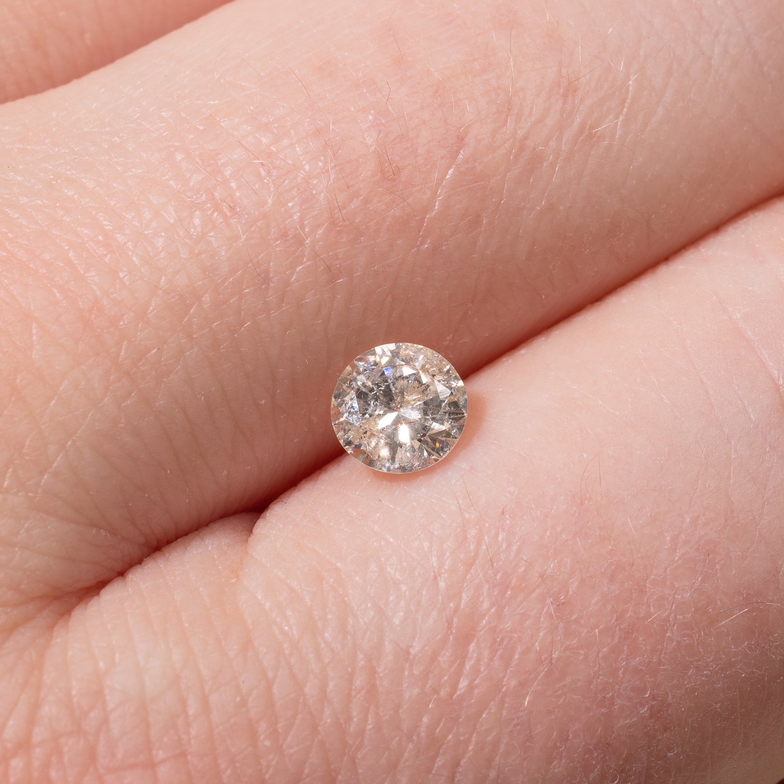 0.53ct Round Brilliant Cut Loose Diamond - I2/I3 Clarity, H/I Color | Perfect for Engagement Rings & Fine Jewelry