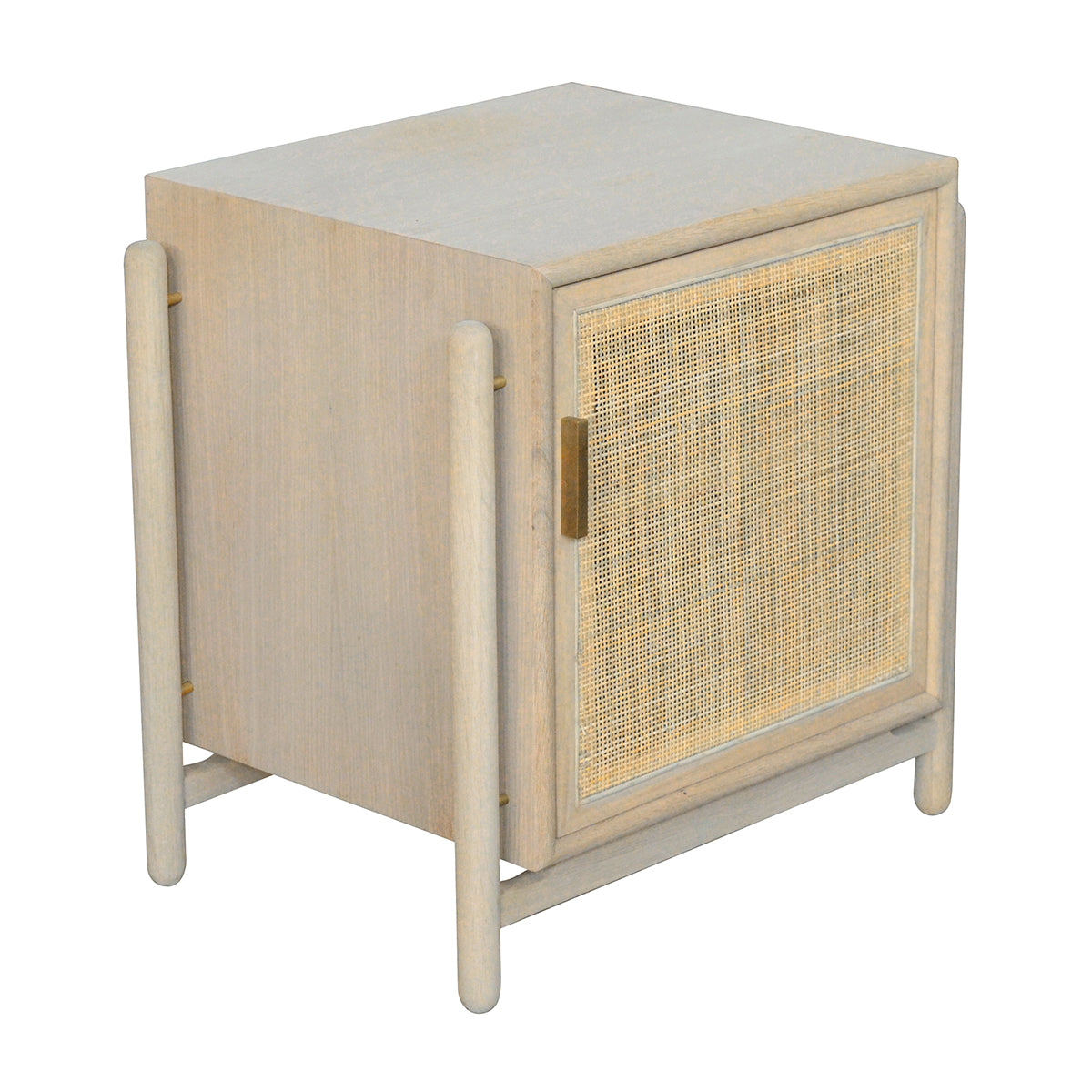 Alfa Rattan Nightstand - Modern Rattan Bedside Table with Storage Shelf, Perfect for Bedroom, Living Room, or Guest Room Decor