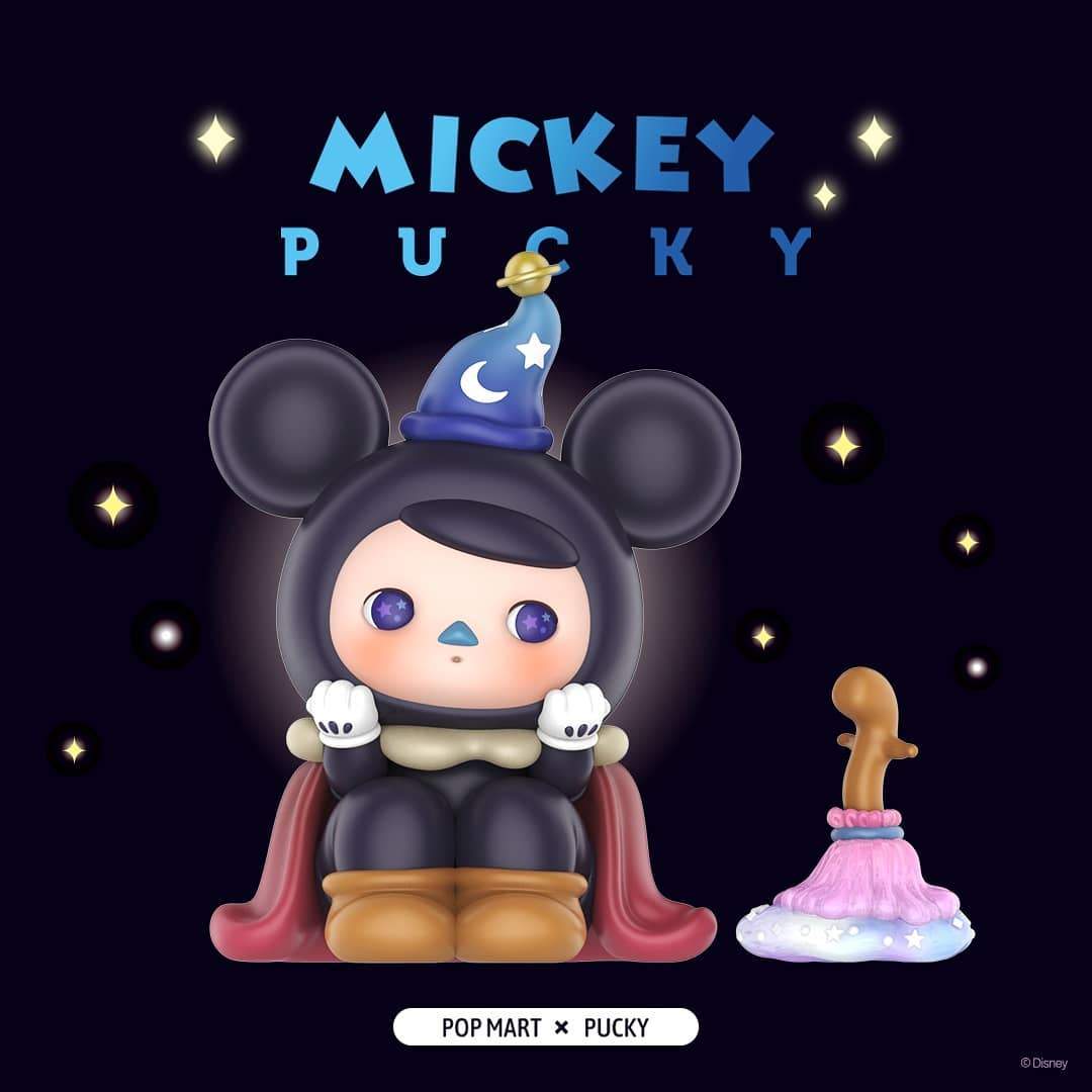 POP MART Mickey Pucky Collectible Figure - Disney Inspired Cute Cartoon Character Vinyl Toy for Home Decor, Office Display & Gift Giving