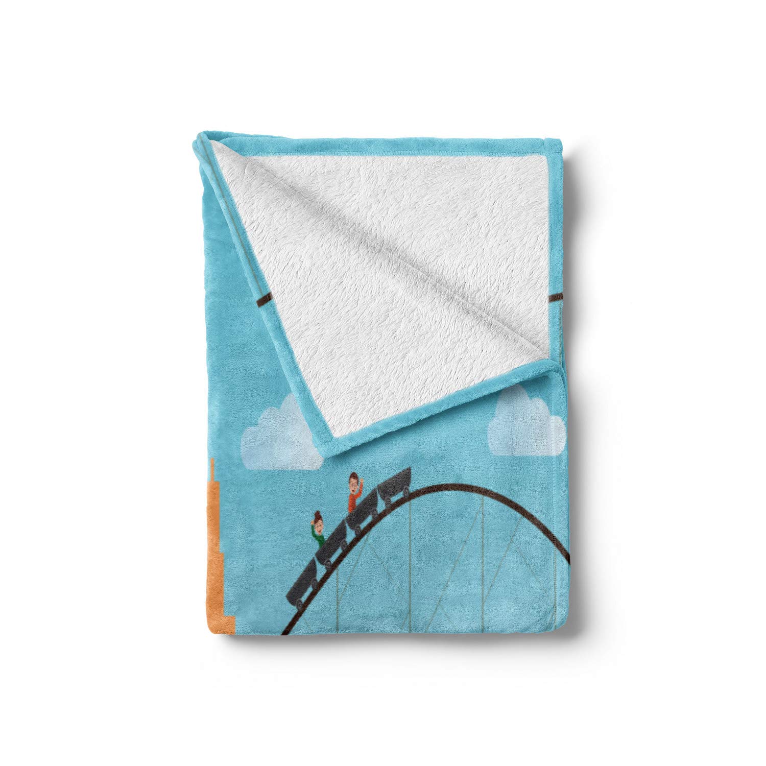 Ambesonne Ferris Wheel Fleece Throw Blanket - 50