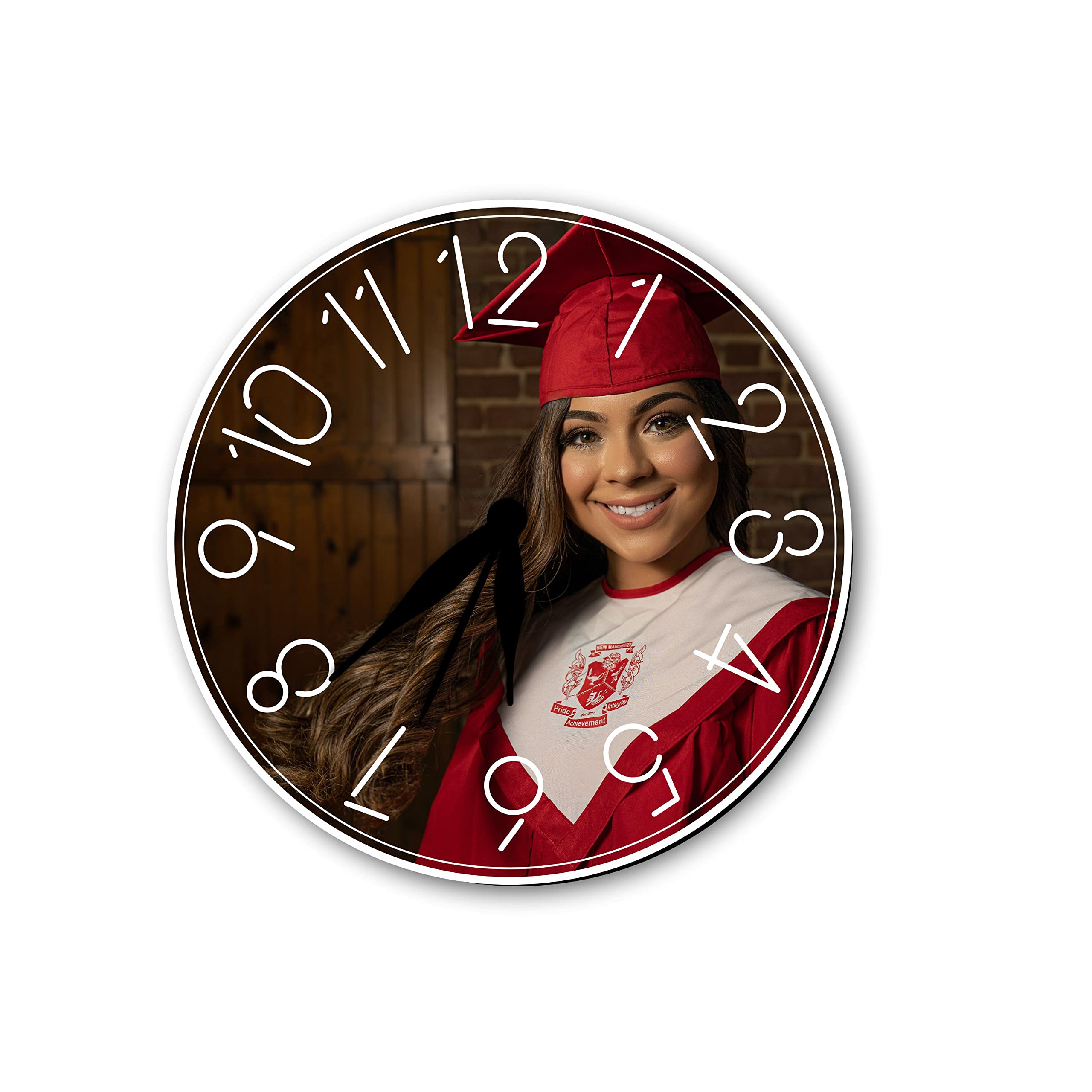 10 Inch Sublimation Blank Wall Clock - MDF Hardboard Wooden Clock for Home Decor, Living Room & Bedroom | Perfect for DIY Customization & Gift Giving