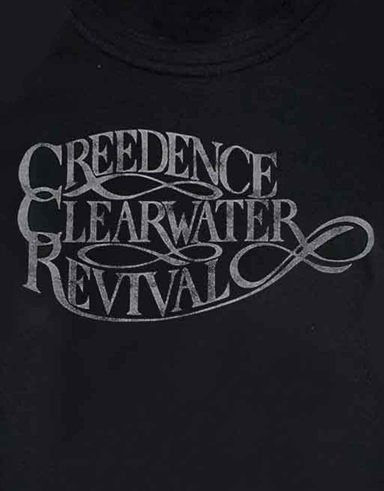 Creedence Clearwater Revival Vintage Logo Junior T-Shirt - XL White | Classic Rock Band Merchandise for Concerts & Casual Wear