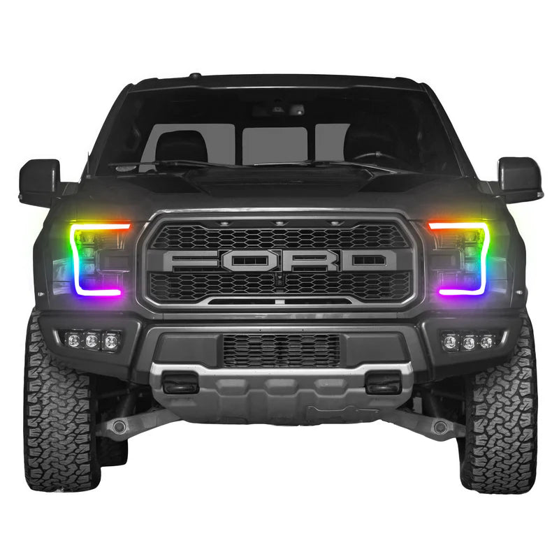 Ford F-150 Multicolor Flow Series LED Headlights (2015-2017) | XB Morimoto - Upgrade Your Truck Lighting for Night Driving & Off-Road Adventures