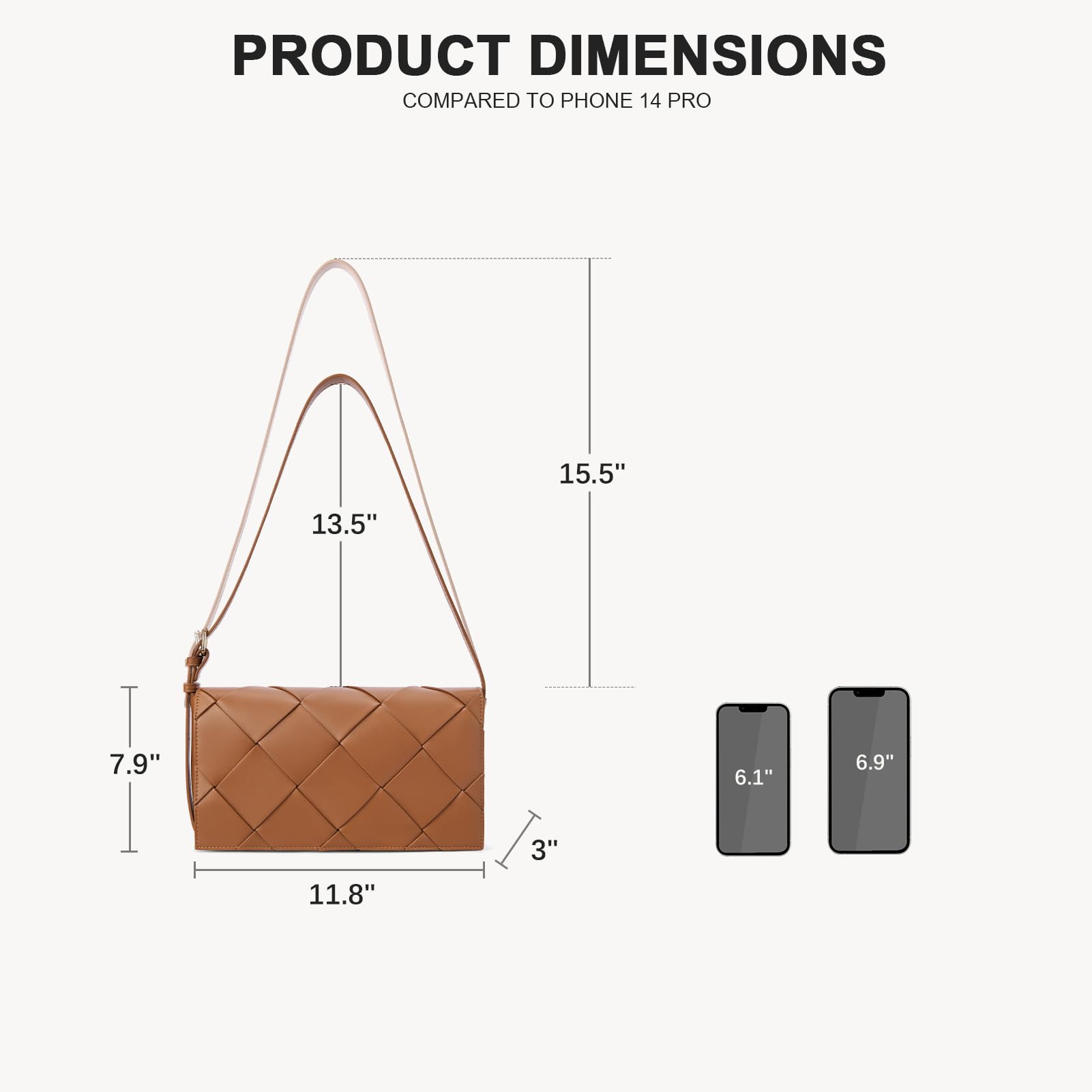 BOSTANTEN Women's Vegan Leather Woven Hobo Bag - Stylish Shoulder & Handheld Purse for Casual Outings, Work & Travel