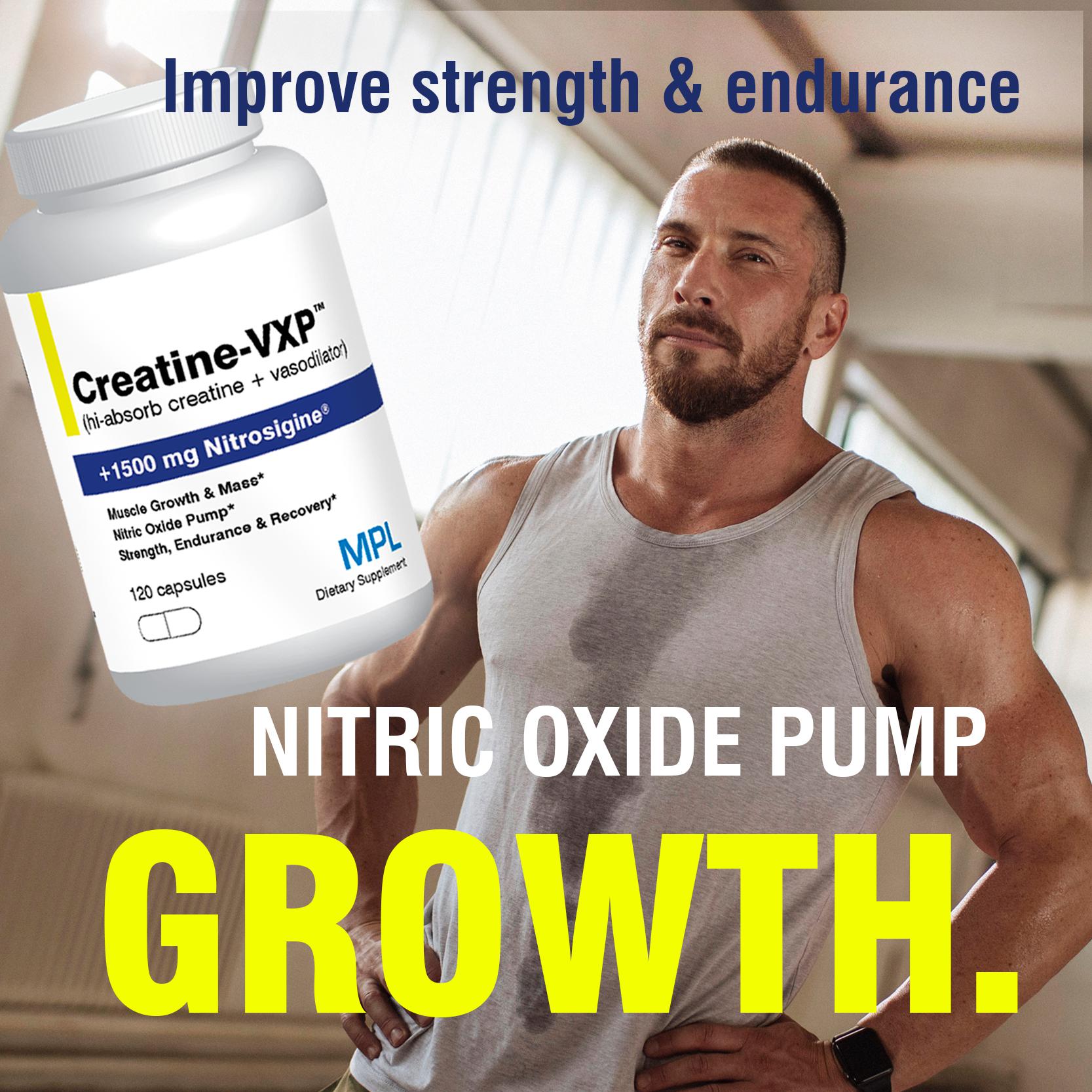 MPL Creatine VXP - Premium Creatine Monohydrate Powder for Muscle Growth & Strength - Ideal for Athletes, Bodybuilders & Fitness Enthusiasts - Pre/Post Workout Supplement