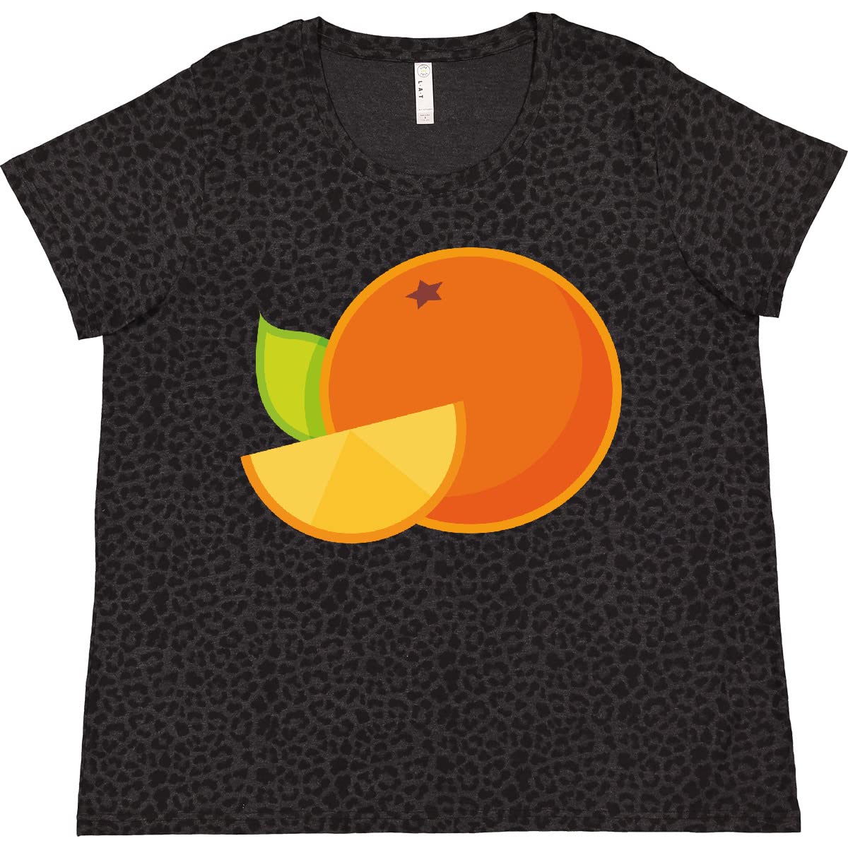 Inktastic Orange Fruit Women's Plus Size T-Shirt - Soft & Comfortable Casual Tee for Everyday Wear, Summer Outfits, and Lounge