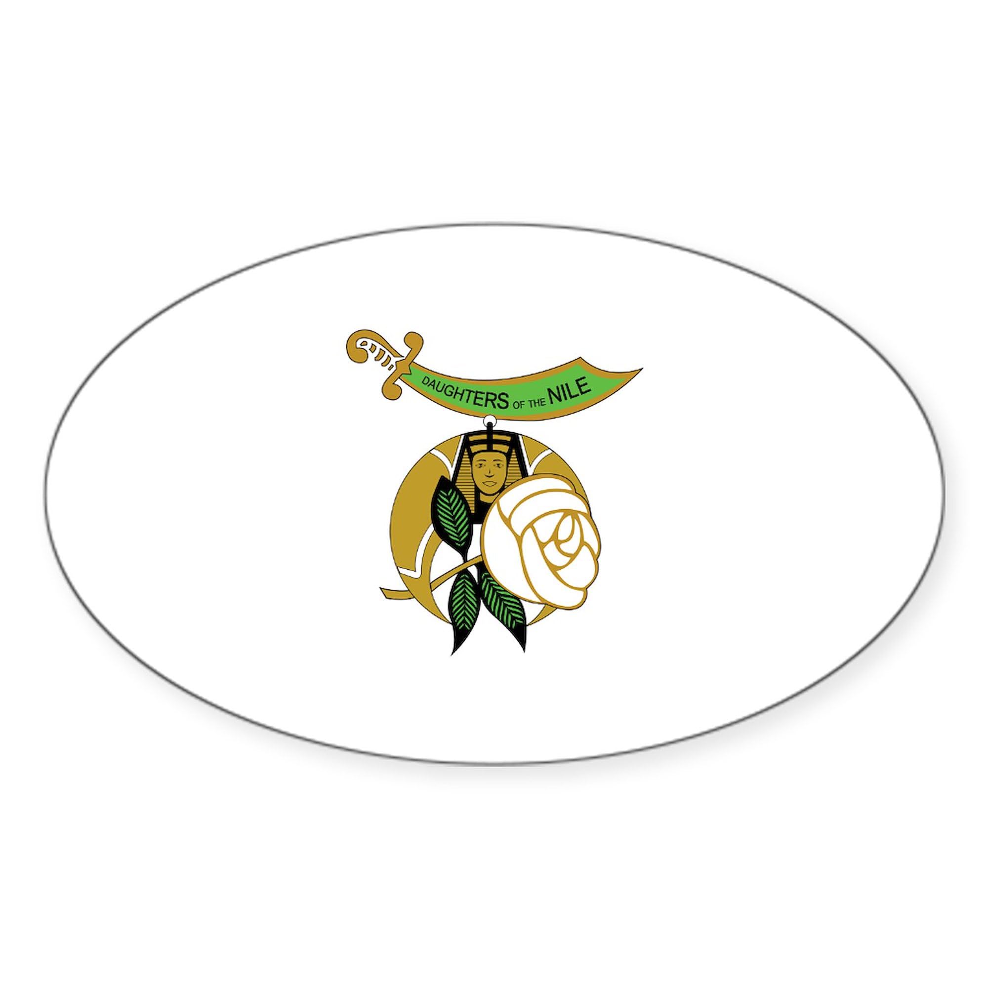 Daughters of The Nile Oval Bumper Sticker for Cars & Laptops
