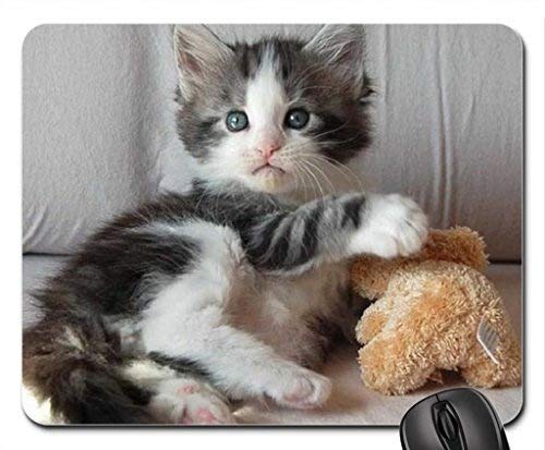 Premium Cat-Themed Mouse Pad - Cute 'Look My Friend' Design - Non-Slip Rubber Base for Computers & Laptops - Perfect for Office, Gaming & Home Workspace