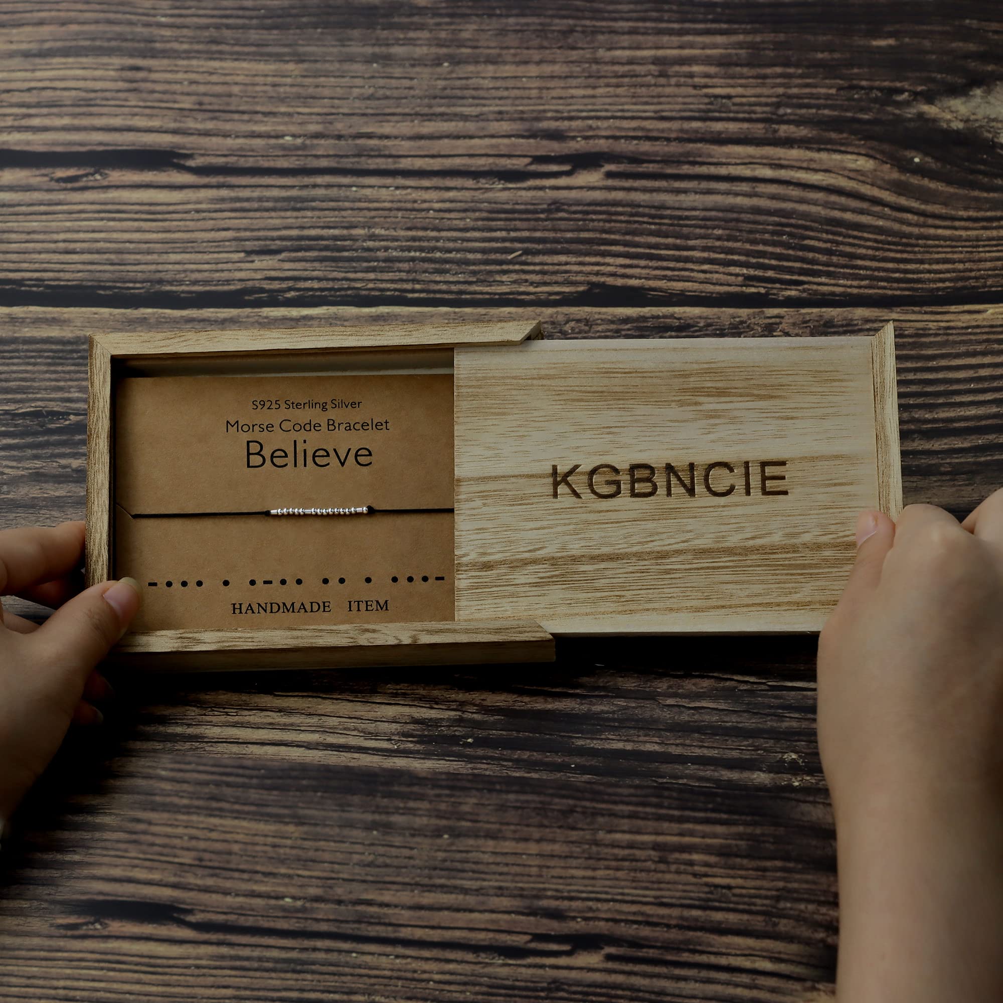 KGBNCIE Morse Code Bracelet for Women - Inspirational & Funny Friendship Gift - Perfect for Birthdays, Anniversaries & Special Occasions