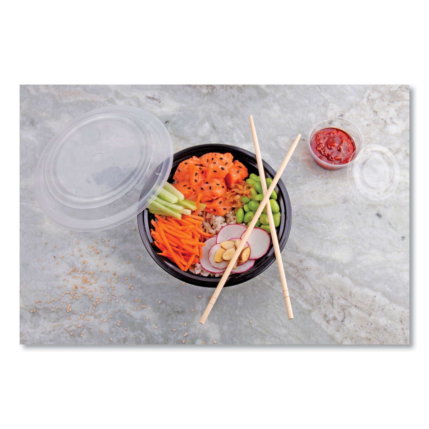 AmerCareRoyal® Natural Paper Chopsticks - 9 Inch Disposable Chopsticks (Pack of 1,000) - Perfect for Restaurants, Takeout & Asian Cuisine Dining