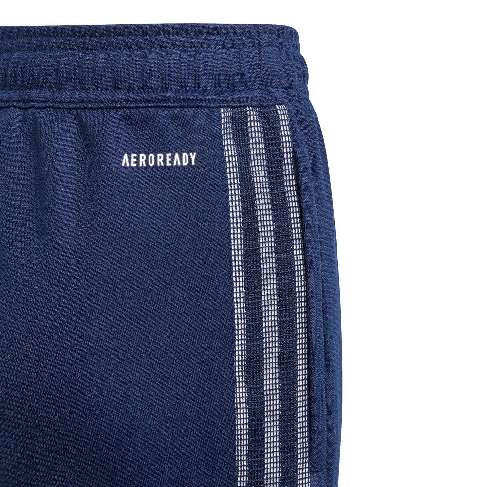Adidas Youth Tiro 21 Training Pants - Navy/White - Comfortable Soccer Track Pants for Boys & Girls - Perfect for Sports, Gym & Casual Wear