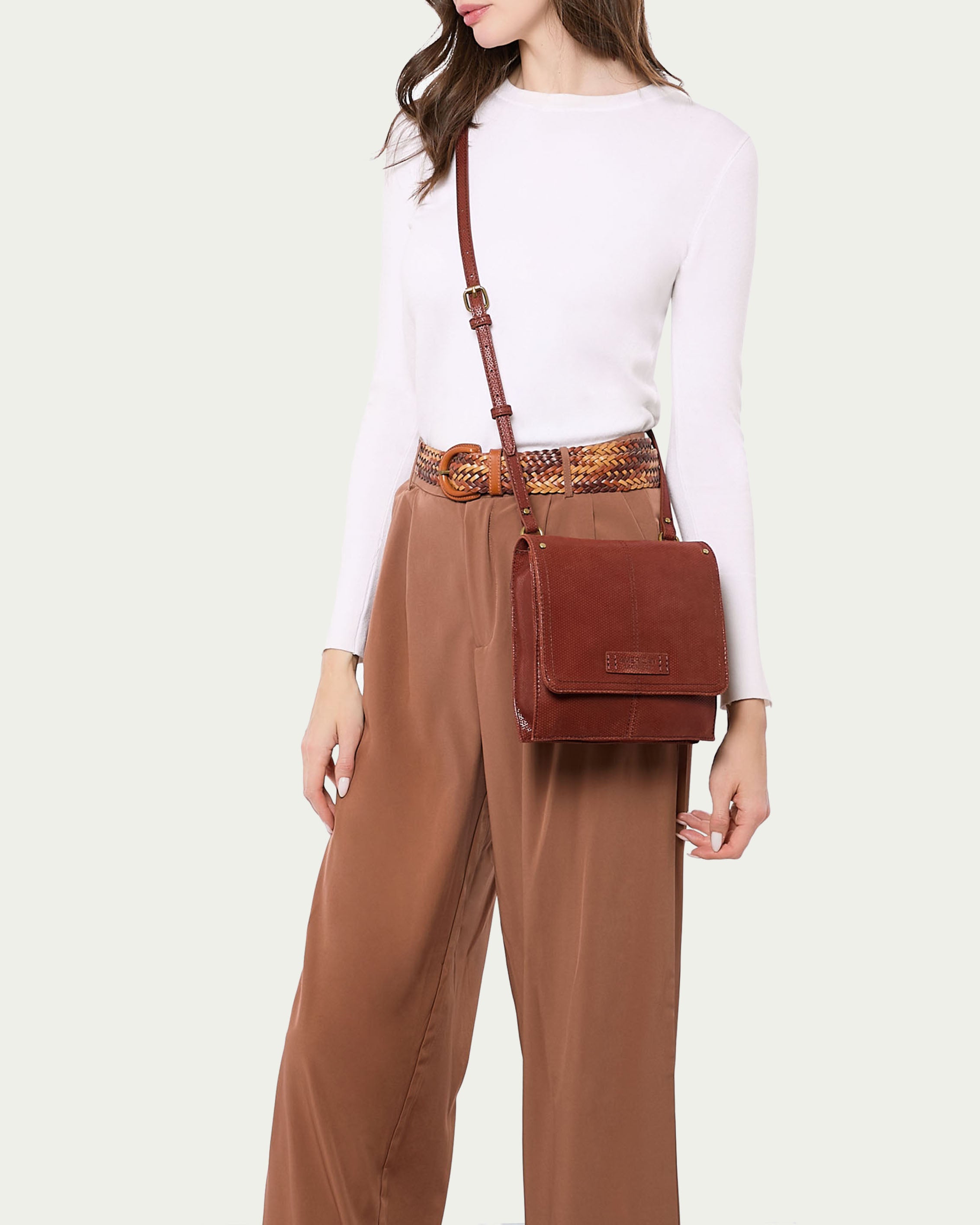 Brook Flap Crossbody Bag for Women - Stylish Leather Shoulder Purse with Adjustable Strap, Perfect for Daily Use, Travel, and Shopping