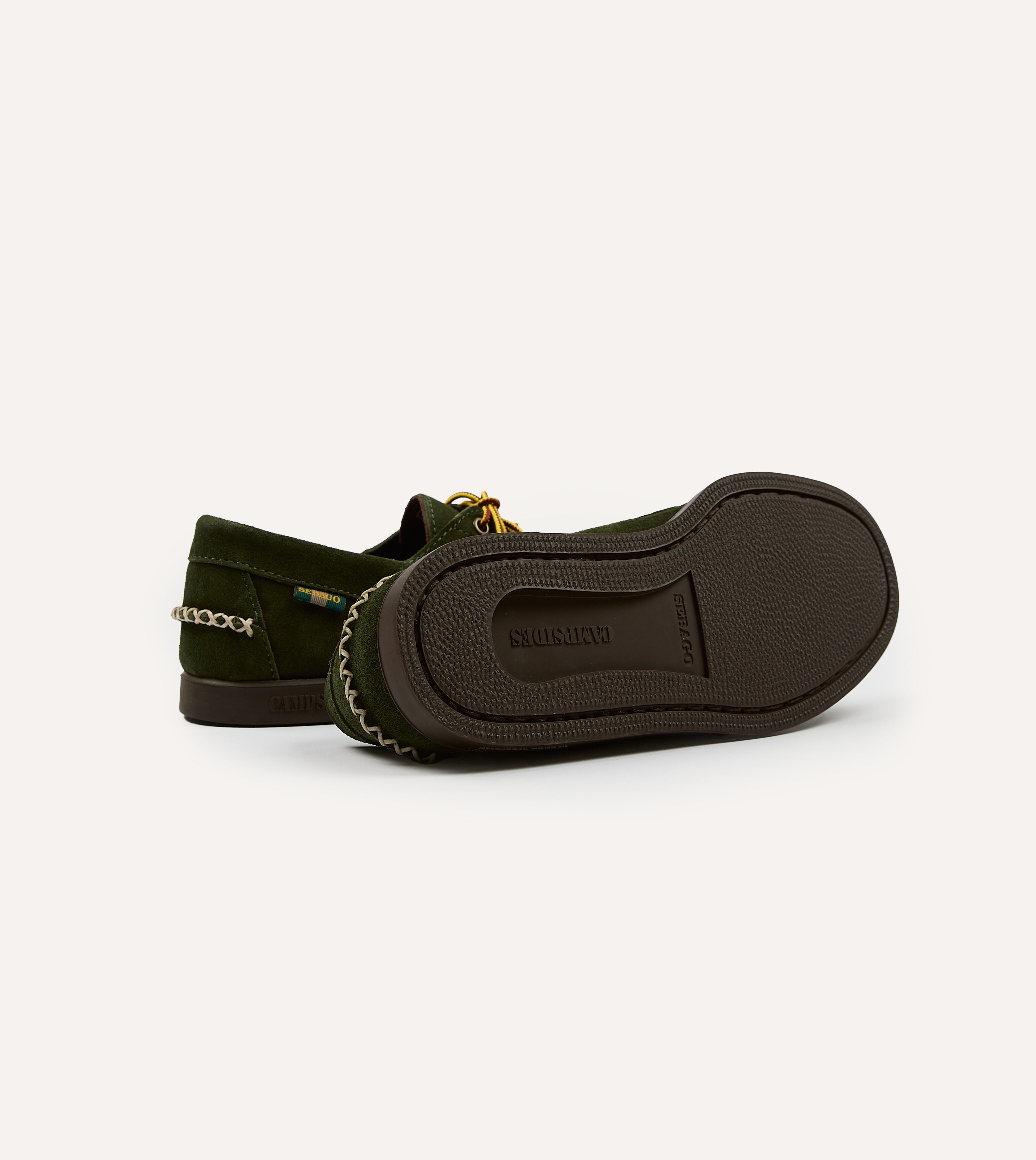Sebago Campsides Askook Kilt Green Suede Shoes for Men - Waterproof Hiking Boots for Outdoor Adventures & Camping