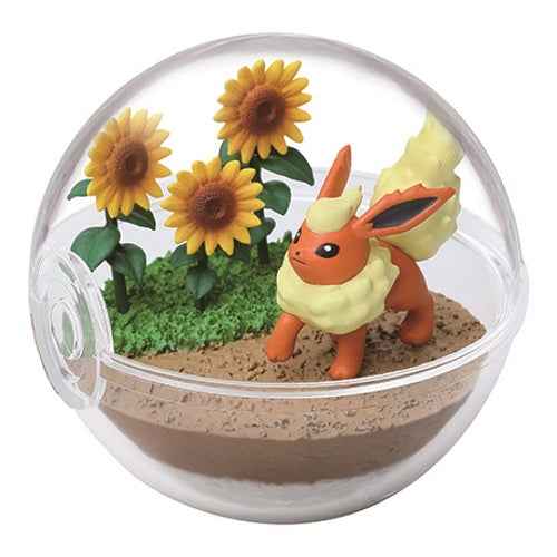 Pokemon Terrarium Collection - 8 Re-Ment 3 Inch Miniature Collectible Figures for Home Decor, Office Display & Anime Fans - Perfect for Shelf Displays, Gift Giving & Pokemon Enthusiasts