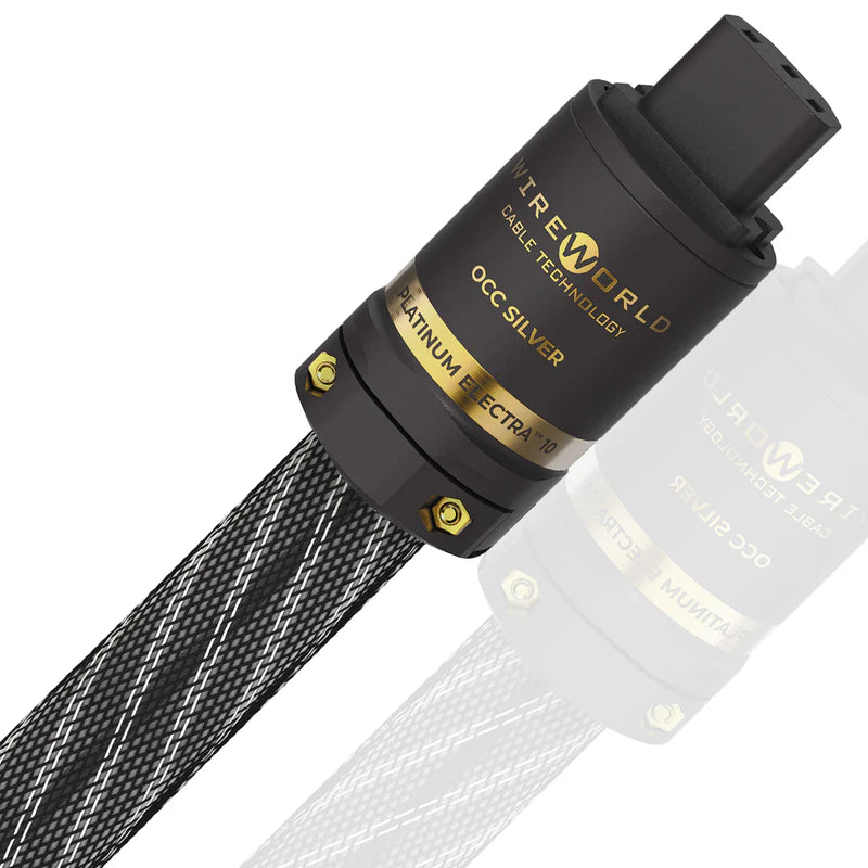 Wireworld Platinum Electra™ 10 Power Conditioning Cord - Premium Audio Power Cable for Home Theater & Hi-Fi Systems - Perfect for High-End Audio Equipment, Turntables, and Amplifiers