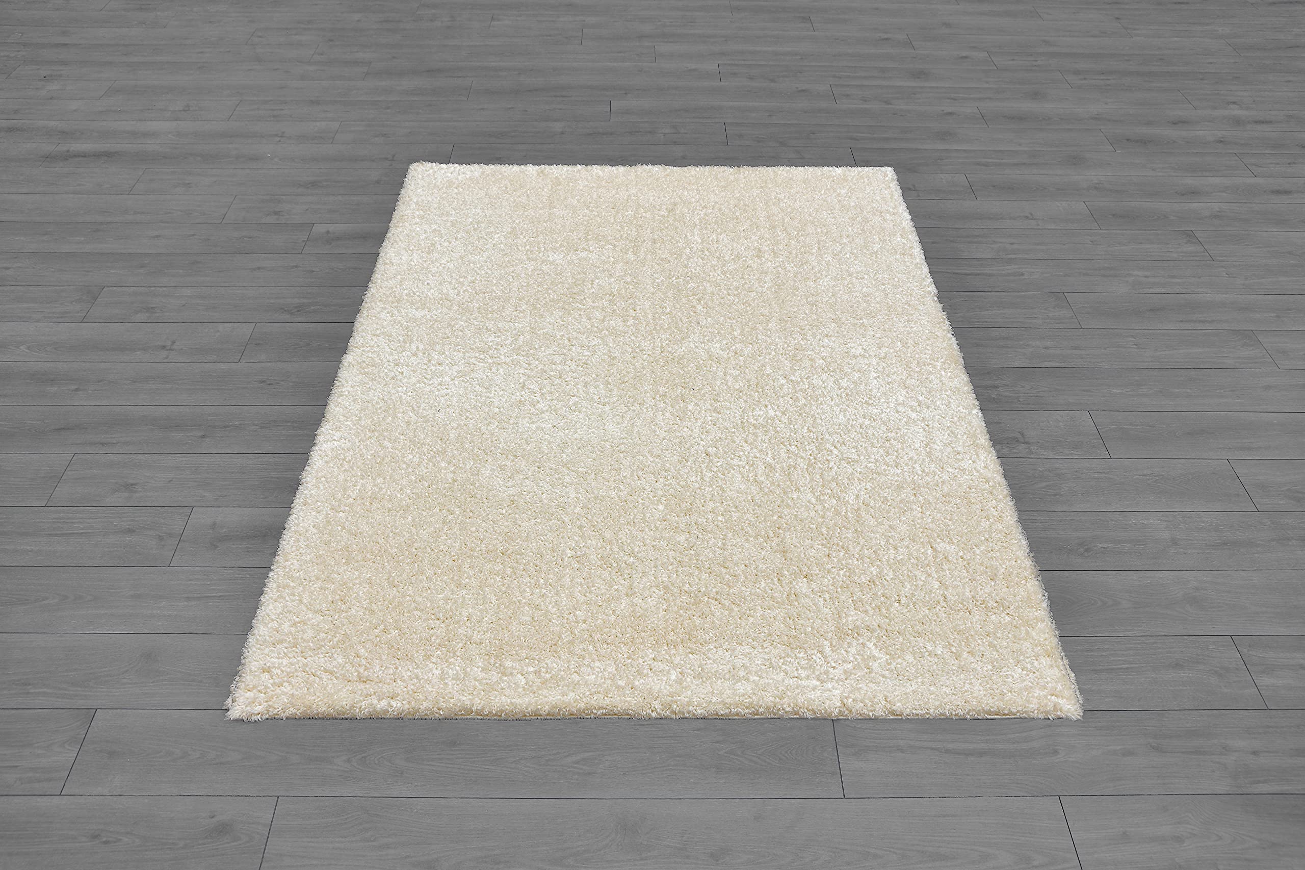 Ladole Florence Cream Solid Color Area Rug - Soft & Durable Living Room, Bedroom, Dining Room Decor