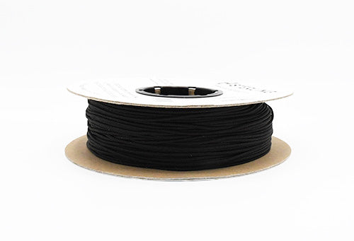 Solid Black Static Accessory Perimeter Safety Line by the Foot - Durable Warning Barrier for Construction Sites, Warehouse Safety, and Event Crowd Control