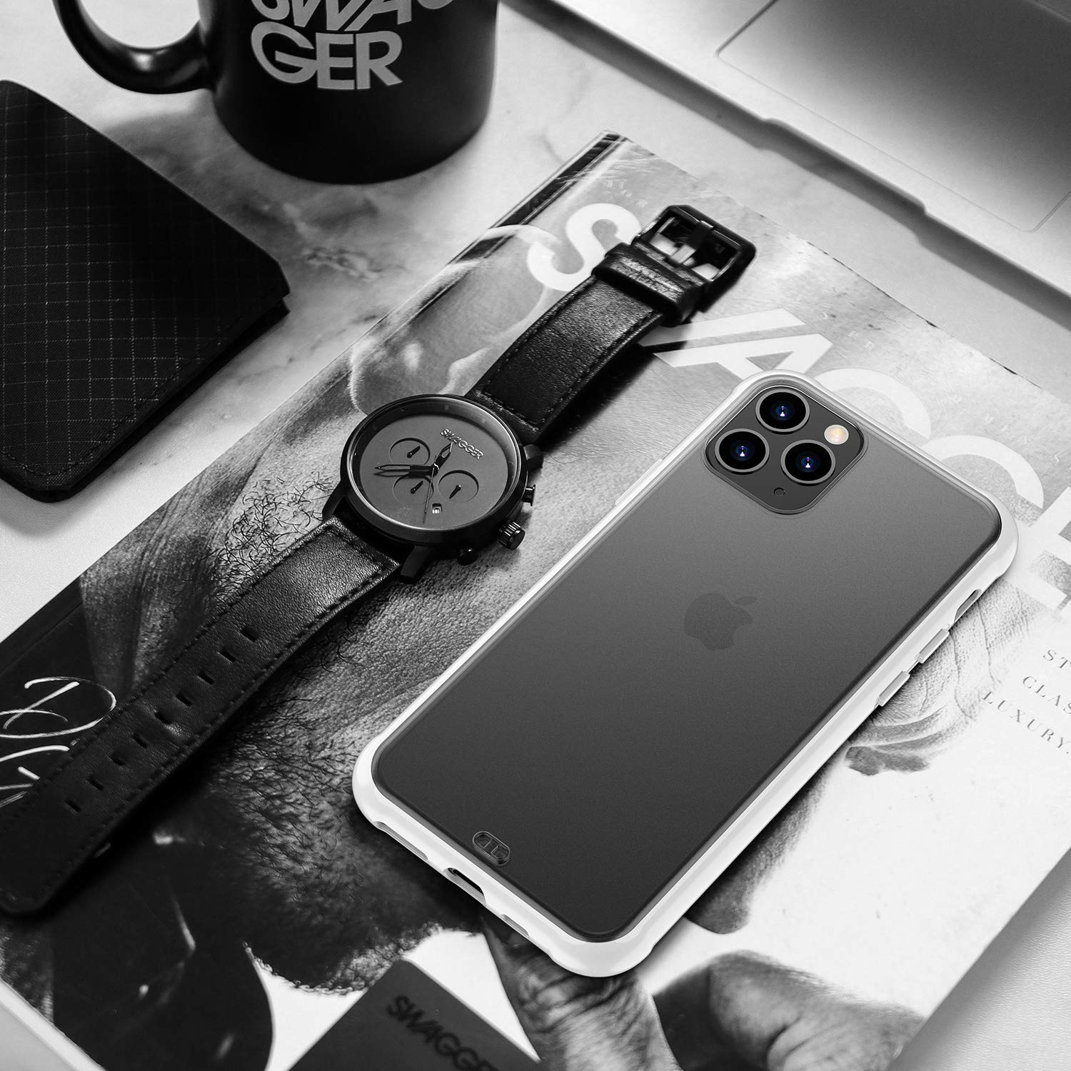 ORIbox iPhone 11 Pro Max Case - Translucent Matte White with Soft Edges, Slim Lightweight Protective Cover for iPhone 11 Pro Max - Perfect for Everyday Use, Work, School & Travel